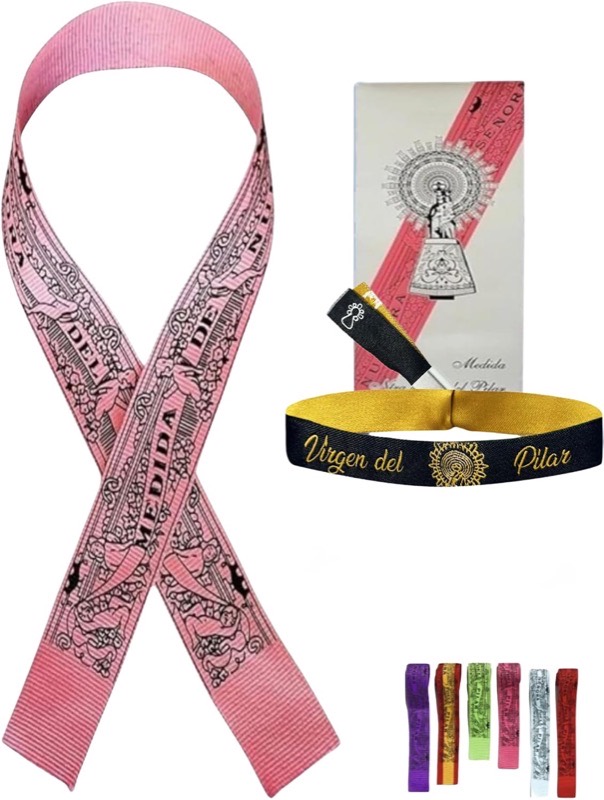 Cinta Medida de la Virgen del Pilar — Rosa