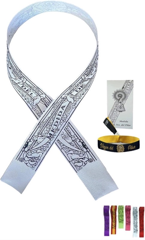 Cinta Medida de la Virgen del Pilar — Blanco